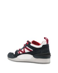 weiße Leder niedrige Sneakers von Moncler