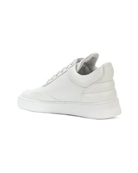 weiße Leder niedrige Sneakers von Filling Pieces