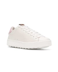 weiße Leder niedrige Sneakers von Coach