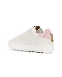 weiße Leder niedrige Sneakers von Coach