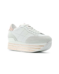 weiße Leder niedrige Sneakers von Hogan