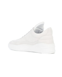 weiße Leder niedrige Sneakers von Filling Pieces