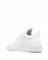 weiße Leder niedrige Sneakers von Filling Pieces