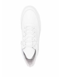 weiße Leder niedrige Sneakers von Filling Pieces