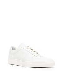 weiße Leder niedrige Sneakers von Common Projects