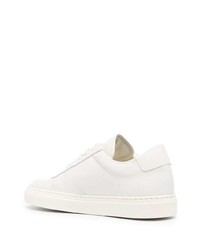 weiße Leder niedrige Sneakers von Common Projects