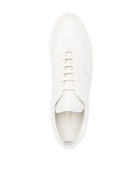 weiße Leder niedrige Sneakers von Common Projects