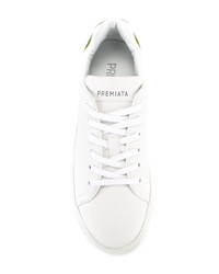 weiße Leder niedrige Sneakers von Premiata