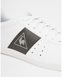 weiße Leder niedrige Sneakers von Le Coq Sportif