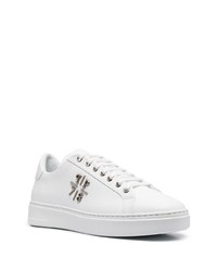 weiße Leder niedrige Sneakers von Philipp Plein