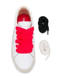 weiße Leder niedrige Sneakers von Converse