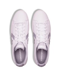 weiße Leder niedrige Sneakers von Converse