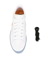 weiße Leder niedrige Sneakers von Converse