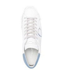 weiße Leder niedrige Sneakers von Philippe Model Paris