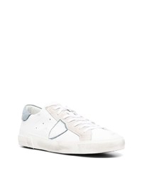 weiße Leder niedrige Sneakers von Philippe Model Paris