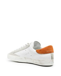 weiße Leder niedrige Sneakers von Philippe Model Paris