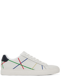 weiße Leder niedrige Sneakers von Ps By Paul Smith