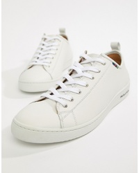 weiße Leder niedrige Sneakers von PS Paul Smith