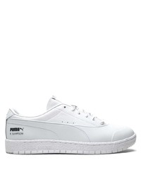 weiße Leder niedrige Sneakers von Puma