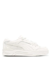 weiße Leder niedrige Sneakers von Puma