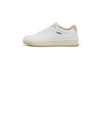 weiße Leder niedrige Sneakers von Puma