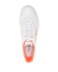 weiße Leder niedrige Sneakers von Premiata