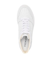 weiße Leder niedrige Sneakers von Premiata