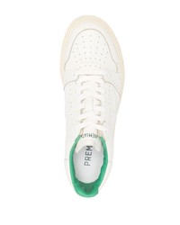 weiße Leder niedrige Sneakers von Premiata