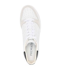 weiße Leder niedrige Sneakers von Premiata