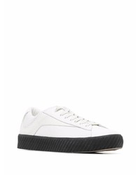 weiße Leder niedrige Sneakers von BY FA