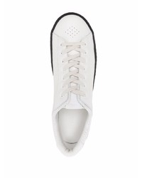 weiße Leder niedrige Sneakers von BY FA