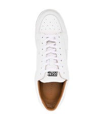 weiße Leder niedrige Sneakers von DUKE & DEXTE