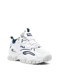 weiße Leder niedrige Sneakers von Fila