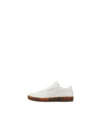 weiße Leder niedrige Sneakers von Reebok Classic