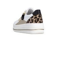 weiße Leder niedrige Sneakers von Remonte