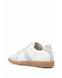 weiße Leder niedrige Sneakers von Maison Margiela