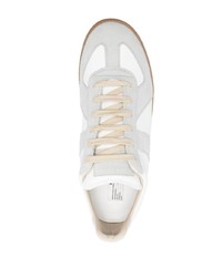 weiße Leder niedrige Sneakers von Maison Margiela