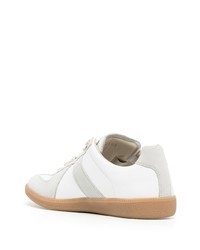 weiße Leder niedrige Sneakers von Maison Margiela