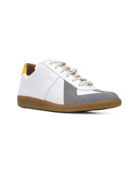 weiße Leder niedrige Sneakers von Maison Margiela