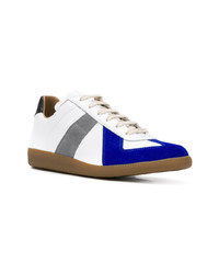 weiße Leder niedrige Sneakers von Maison Margiela