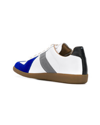 weiße Leder niedrige Sneakers von Maison Margiela