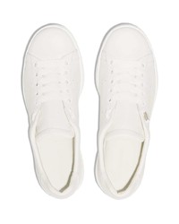 weiße Leder niedrige Sneakers von New Standard Edition