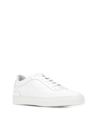 weiße Leder niedrige Sneakers von Common Projects