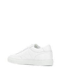 weiße Leder niedrige Sneakers von Common Projects