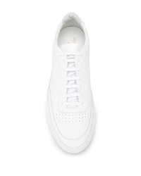 weiße Leder niedrige Sneakers von Common Projects