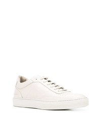 weiße Leder niedrige Sneakers von Common Projects