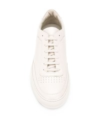 weiße Leder niedrige Sneakers von Common Projects