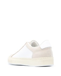 weiße Leder niedrige Sneakers von Common Projects