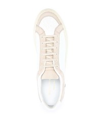 weiße Leder niedrige Sneakers von Common Projects