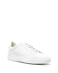 weiße Leder niedrige Sneakers von Common Projects